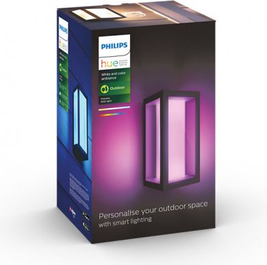 Philips Hue Impress outdoor wall lantern White and color ambiance 1742930P7 915005730601 | Elektrika.lv