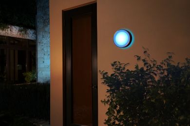 Philips Hue Daylo outdoor wall luminaire, stainless steel 1x15W White and color ambiance 1746547P7 915005843301 | Elektrika.lv