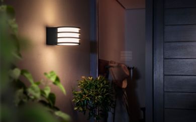Philips Hue Lucca Настенный светильник антрацит 1x9W 230V White 1740193P0 915005561201 | Elektrika.lv