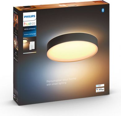 Philips Hue Enrave L потолочный светильник, черный, White Ambiance + Dimmer 4116030P6 915005996901 | Elektrika.lv