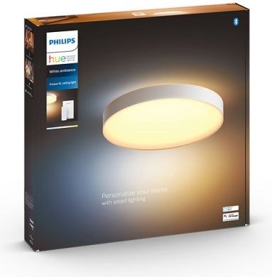 Philips Hue Enrave XL griestu lampa balta, White Ambiance + Dimmer 4116131P6 915005997001 | Elektrika.lv