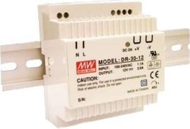 Mean Well DR30-12(230/12V-2A) Pulse power supply unit DIN DR30-12-001 | Elektrika.lv