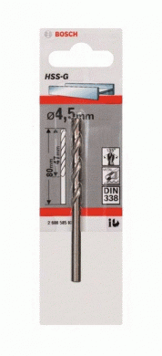 BOSCH HSS-G urbis metālam 4.5 mm 2608585920 | Elektrika.lv