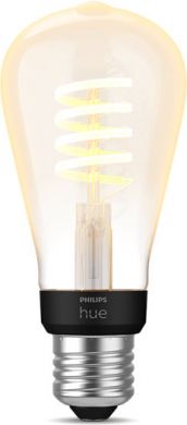 Philips Hue LED лампочка E27 7W Fil ST64 EUR White Ambiance 929002477701 | Elektrika.lv