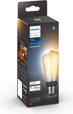 Philips Hue LED bulb E27 7W Fil ST64 EUR White Ambiance 929002477701 | Elektrika.lv