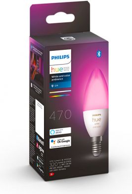 Philips Hue LED Bulbs E14 4W B39 EU White and Color Ambiance 929002294204 | Elektrika.lv