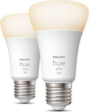 Philips Hue LED Bulb 9.5W A60 E27 EU White 2gab. 929002469205 | Elektrika.lv