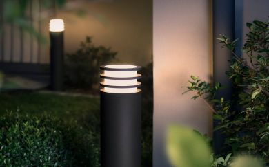 Philips Hue Lucca post anthracite 1x9W 230V White 1740393P0 915005561401 | Elektrika.lv