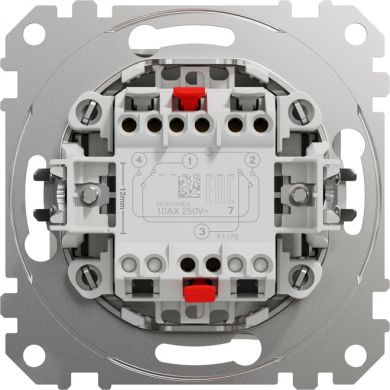Schneider Electric Кресцовый выключатель 10AX белый Sedna Design SDD111107 | Elektrika.lv