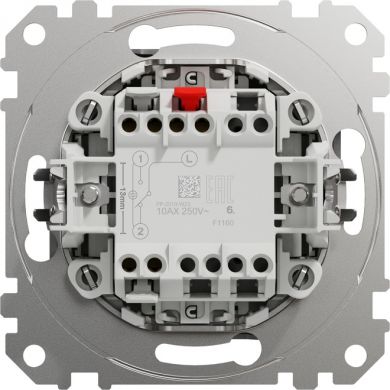 Schneider Electric Pārslēdzis 10AX antracīts ar zilu indikatorlampiņu Sedna Design SDD114106L | Elektrika.lv