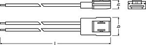 LEDVANCE LS AY PFM-CP/P2/500 Savienošanas konektors LED lentam 2Pin 8mm LS AY PFM-CP/P2/500 (2gab.) 4058075272200 | Elektrika.lv