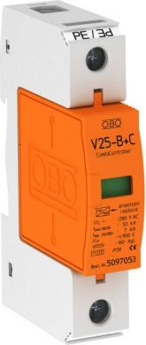 Obo Bettermann Kombinēts novadītājs, 1 pola, 280V, V25-B+C 1-280 5094418 | Elektrika.lv