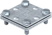 Obo Bettermann Cross-connector for flat conductor, with intermediate plate, 52x52, 255 30 5314518 | Elektrika.lv