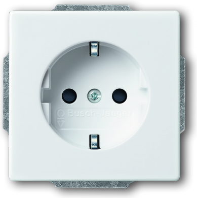 ABB Socket outlet, white SOLO 20EUC-84-500 2CKA002011A6207 | Elektrika.lv