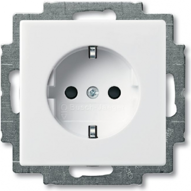 ABB Socket outlet, child protection, white 20 EUCKS-94-507 basic55 2CKA002013A5278 | Elektrika.lv