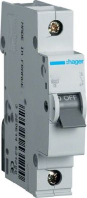 Hager Miniature Circuit Breaker 6kA B 32A 1P MB132A | Elektrika.lv