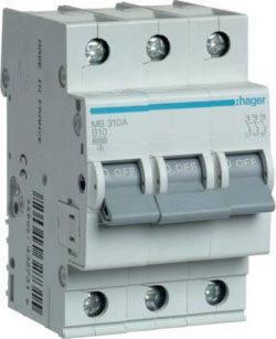 Hager Miniature Circuit Breaker 6kA C 20A 3P MC320A | Elektrika.lv