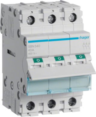 Hager Modular Switch 3P 40A SBN340 | Elektrika.lv