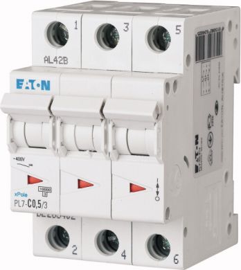 EATON PL7-C1/3 Aвтоматический выключатель 1A 3P C 263403 | Elektrika.lv