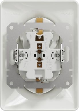 Schneider Electric Double socket, grounded, with frame, white Sedna Design SDD311221 | Elektrika.lv
