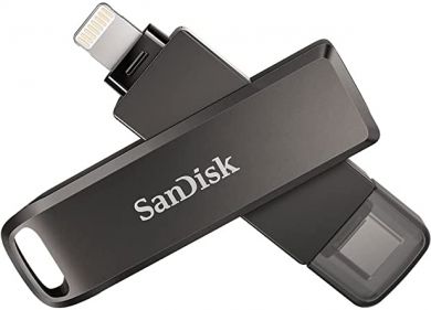 SanDisk USB flash USB3 64GB, Melna SDIX70N-064G-GN6NN | Elektrika.lv