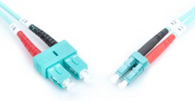 Digitus  FO, Duplex, LC to SC MM OM3 50/125 µ, 1 m, Optiskais patch kabelis DK-2532-01/3 | Elektrika.lv