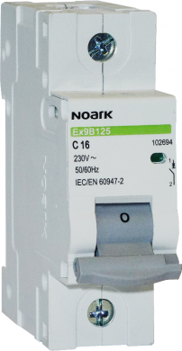 NOARK Ex9B125 1P D80A Circuit Breaker 102711 | Elektrika.lv