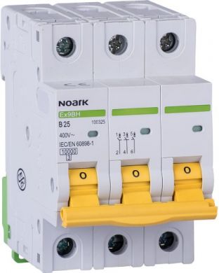 NOARK Ex9BH 3P B13 Miniature Circuit Breaker 10kA B 13A 100322 | Elektrika.lv