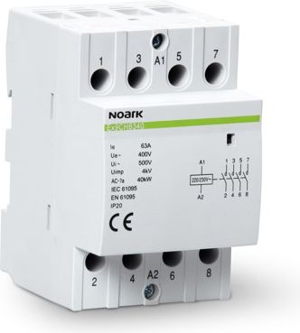 NOARK Ex9CH63 Contactor 40 24V/ 4NO/ 63A 102426 | Elektrika.lv