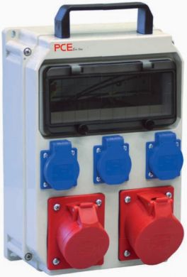 PCE Socket block 2х32А 3GS EKO with 10mod. IP54 90EKO002E | Elektrika.lv