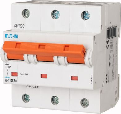 EATON Circuit Breaker 3C-63A 25kA PLHT-C63/3 248038 248038 | Elektrika.lv