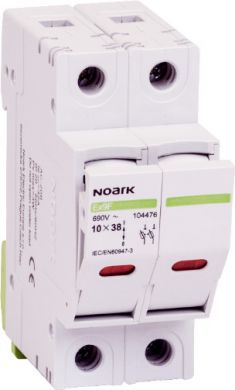 NOARK Ex9F 2P 32A Fuse holder 10x38mm 104476 | Elektrika.lv