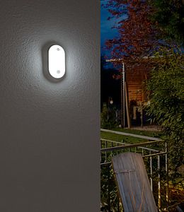 Brennenstuhl Luminaire Facade LED OL with PIR sensor 1600lm P54 white 1270780901 | Elektrika.lv