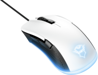 TRUST Gaming computer mouse GXT922W YBAR, With wire, White 24485 | Elektrika.lv