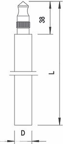 Obo Bettermann Nerūs., tērauda elektrods, Obo 219/20BP , 20x1.5 5000866 | Elektrika.lv