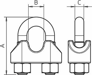 Obo Bettermann Span wire clamp 5302188 | Elektrika.lv
