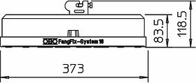 Obo Bettermann Betona balsta pamatne FangFix sistēmai 16 kg F-FIX-16 5403200 | Elektrika.lv