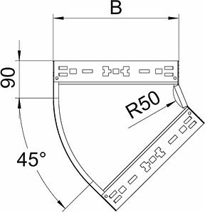 Obo Bettermann Bend for cable tray 6041048 | Elektrika.lv