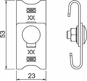 Obo Bettermann Corner connector, GEV 36 G 6016715 | Elektrika.lv