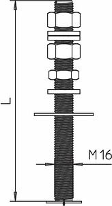 Obo Bettermann Threaded rod 5408973 | Elektrika.lv