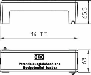 Obo Bettermann Крышка для шины 1801 VDE, Серая, 1801 AH 5015707 | Elektrika.lv