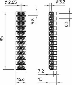 Obo Bettermann 72/CE LTF OBO 4 mm&sup2; series connectors, polypropylene 2056070 | Elektrika.lv