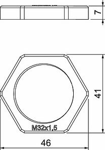 Obo Bettermann M32blackpolyamide, PA 2049104 | Elektrika.lv