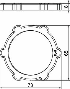 Obo Bettermann PG42light grey7035polystyrene, PS 2043424 | Elektrika.lv