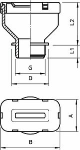 Obo Bettermann M25light greypolyethylene, PE 2013013 | Elektrika.lv