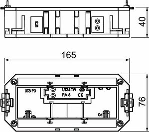 Obo Bettermann UT3 45 3 Montāžas kārba 165mm 7408723 | Elektrika.lv