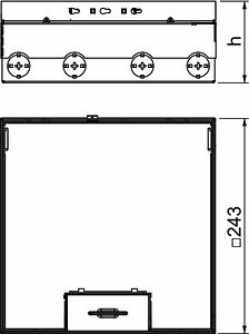 Obo Bettermann Installation box for underfloor-installation 7427300 | Elektrika.lv
