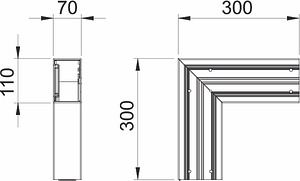 Obo Bettermann Flat angle for device mounting channel Rapid 80 type GK-70110, white, GK-F70110RW 6274320 | Elektrika.lv