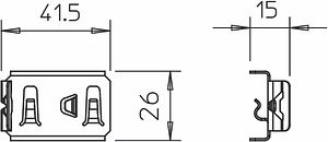 Obo Bettermann Hold-down clamp for barrier strip fastening, KS GR A2 6062282 | Elektrika.lv