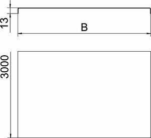 Obo Bettermann 200x3000zinc-aluminium coated, double dipMild steel, St 6052650 | Elektrika.lv